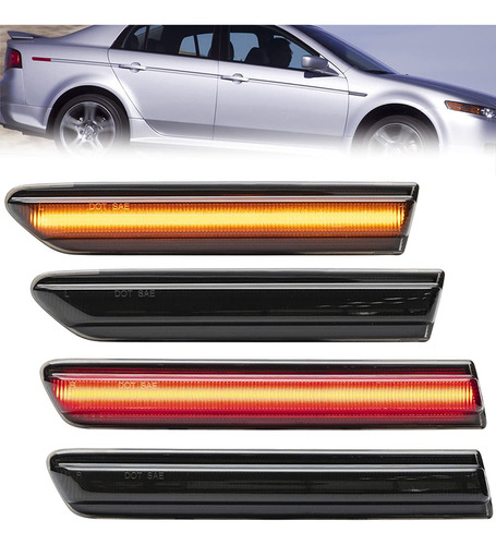 Njsbyl Luz Marcador Lateral Led Ambar Rojo Para Acura Tl