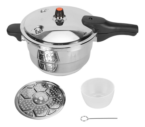 Olla A Presión De Acero Inoxidable Y Rejilla Para Cocinar Al