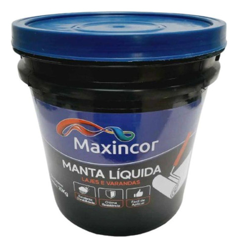 Manta Liquida Maxincor 3,6lts Impermeabilizante - Cor Preta