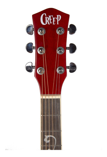 Imagen 7 de 9 de Guitarra Acústica Creep Con Funda Eq 5 Bandas Red C/corte
