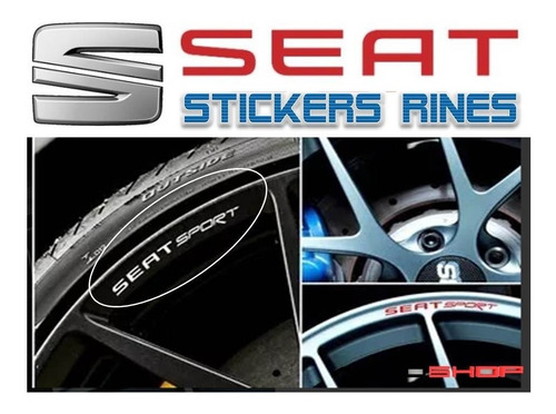 Stickers Para Rines Seat Toledo 5/100 Progresivos Euro Bbs