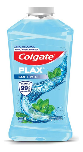 Enxaguante Bucal Colgate Plax Soft Mint 2 Litros Refil