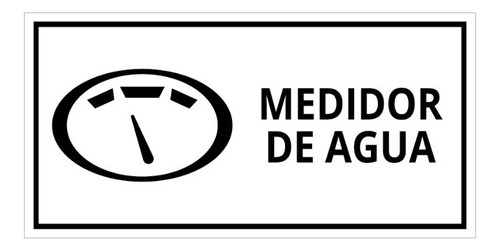 Identificador Medidor De Agua, - Letreros Para Oficinas