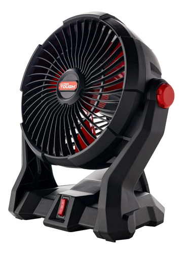 Abanico Ventilador Hyper Tough 7.5 Inalámbrico 20v 30.48 Cm 20v Negro Rojo Plástico 3