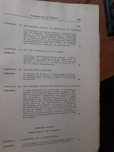 Viviendas En El Uruguay - Plan Nacional- Cooperativas 1975 (Usado)