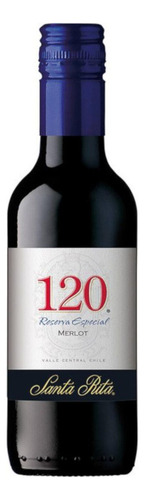 Pack De 6 Vino Tinto Santa Rita 120 Merlot Rva. Esp. 187.5 M
