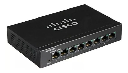 Switch Cisco Sg110d-08 8 Puertos Gigabite Lan Plug & Play