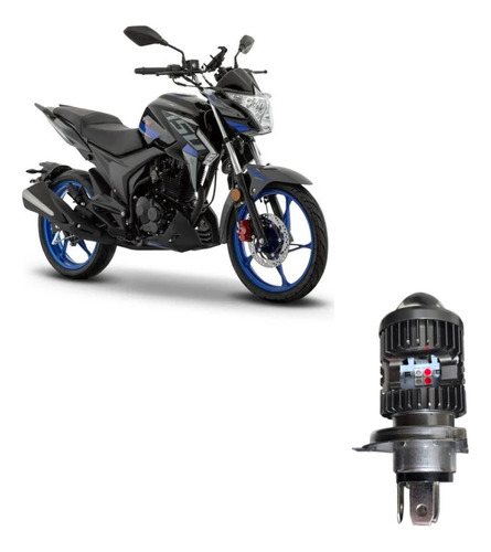 Foco Led Faro Bicolor H4 Motocicleta Italika 150z