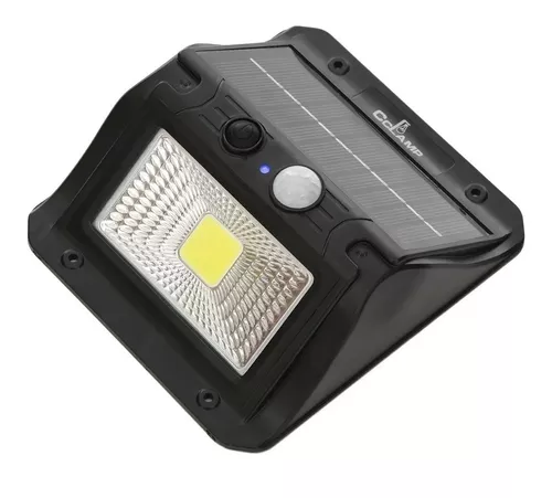 Lámpara Exterior Panel Solar Sensor Movimiento Luz de Emergencia YH2178T