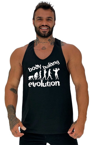 Imagem 2 de 5 de Kit 4 Regata Cavada Masculina Academia Estampada Camiseta