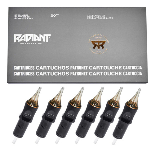 Cartuchos Agujas Para Tatuar Radiant Rlb Profesional 20pzs Calibre De Las Agujas 807