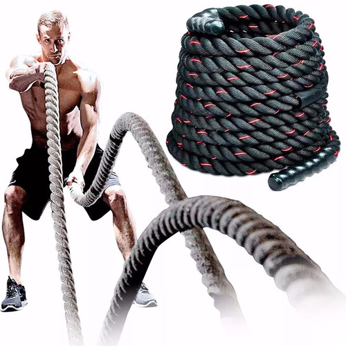 Battle Rope, 9 Mt X 1.5 Pulgadas, Cuerda De Batalla, Cross
