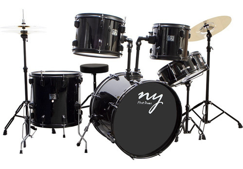 Bateria Acústica 2 Tons Ebk Preta Ny F1rst Cor Preto