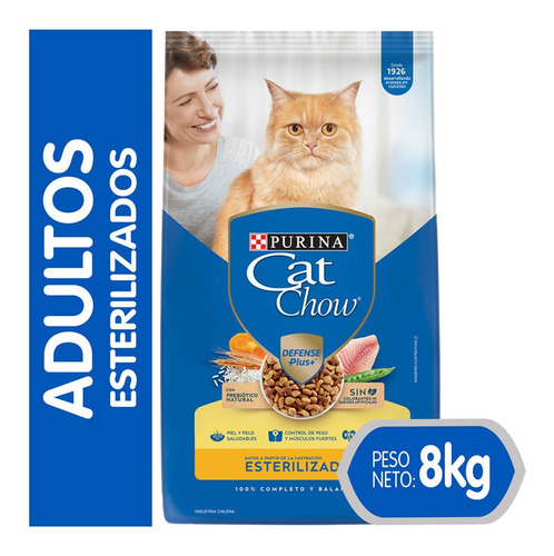 Alimento Seco Para Gato Cat Chow® Esterilizado 8kg Np