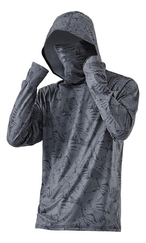 Protección Solar De Los Hombres Sudadera Con Capucha Camisa