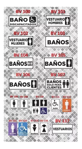 Cartel Baño Caballeros 14 X 30 - Tienda Perazoli