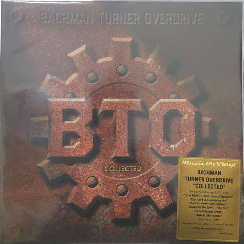Bachman Turner Overdrive Collected 2lp Vinilo Nuevo