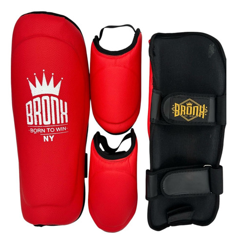 Protector Tibial Low Kick Extreme Bronxboxing Negro Xl