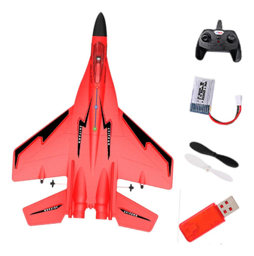 Rc Glider Plane Flying Toy Práctico Con Ligero Sólido Rojo