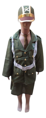 Traje De Carabinera Y Carabinero Completo (disfraz) Incluye Terciado, Gorro Y Corbata