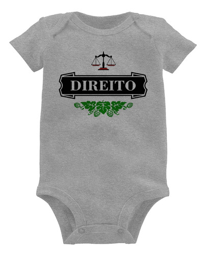 Body Bebê Direito Beer Logo Roupa