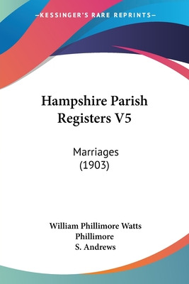 Libro Hampshire Parish Registers V5: Marriages (1903) - P...