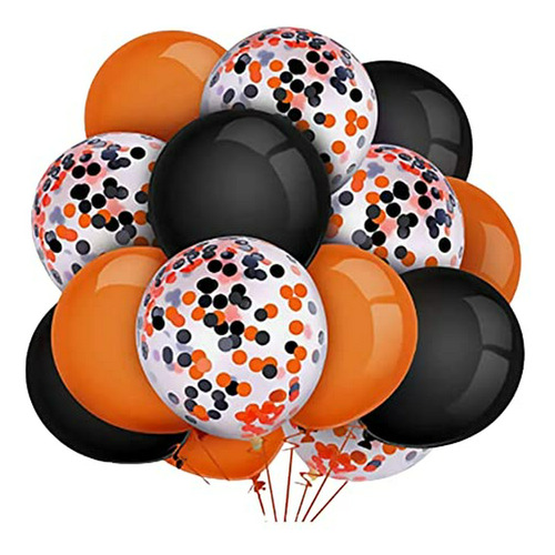 Juego Globos Halloween 18 : Naranja Y Negro