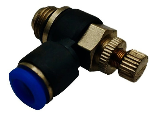 Valvula Pneumática Reguladora De Fluxo 1/4 Bsp Tubo 8mm