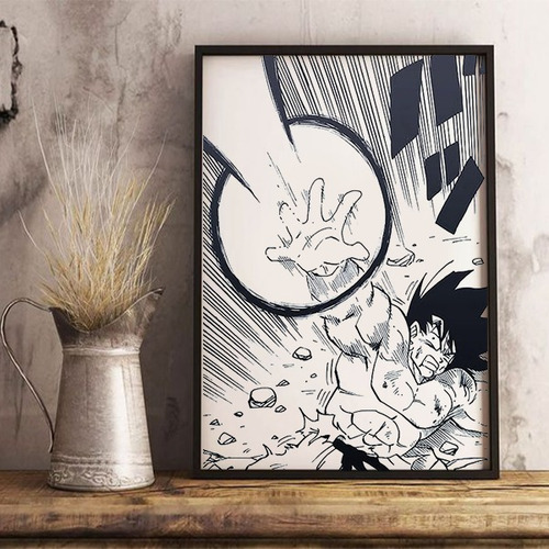 Cuadros De Madera Grabada De Dragon Ball Z