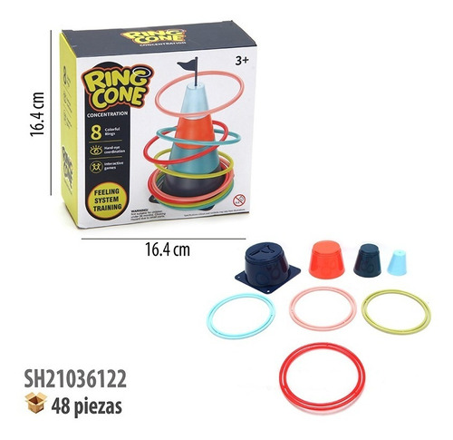 Juego De Mesa Cono Con Aros Punteria Habilidad