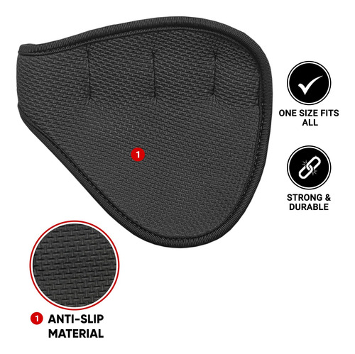 Almohadillas De Agarre Neopreno Gym Grip 2023 Negro Y Azul