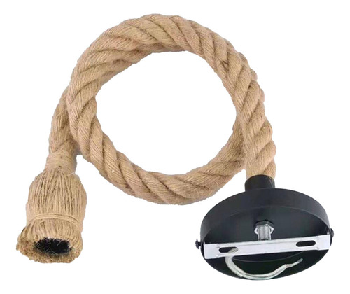 Cuerda De Yute Para Lámpara Colgante De Cáñamo, Estilo Indus