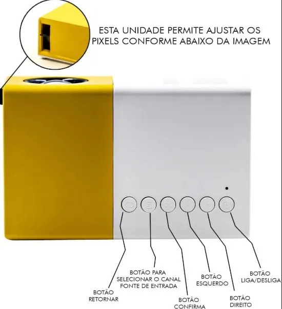 Projetor Portátil Yg300 - Marca Projetor Branco