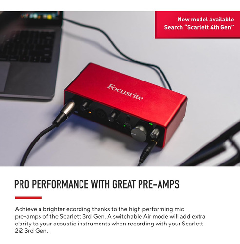 Focusrite Scarlett 2i2 3rd Gen Usb Audio Interface