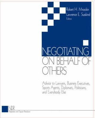 Libro Negotiating On Behalf Of Others - Robert H. Mnookin