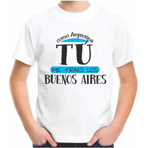 Remera Turismo Niño Argentina Buenos Aires Turista