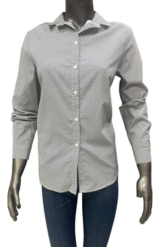 Camisa Dama Entallada Elastizada Estampado Exclusivo Nueva!!