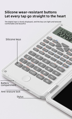 Jidihu Calculadora Científica De 4 Peças Com Tablet Lcd