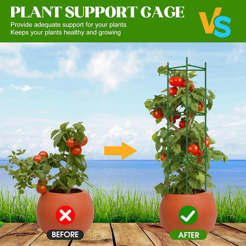 Paquete De 3 Jaulas Para Tomates Para Soporte De Plantas...