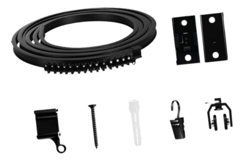 Barra De Cortina Flexible Y Elegante Para Techo, Resistencia