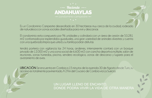 Hacienda Handahuaylas, Condominio Campestre