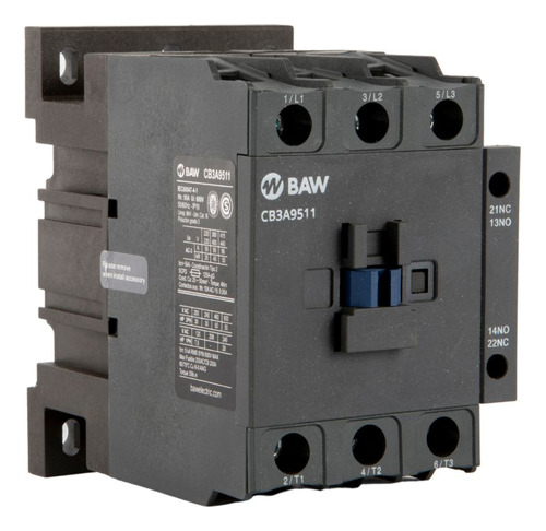 Contactor Trifasico Baw 45kw Ac3 95a 1na+1nc 24vca