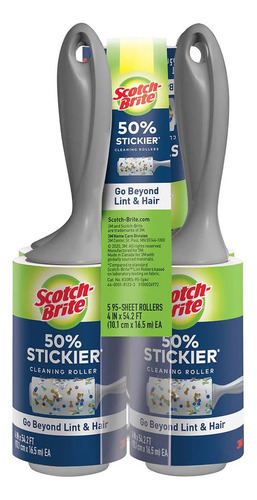 Rollo De Pelusa Whisky Brite De 3 M, 50% Adhesivo, 95 Hojas