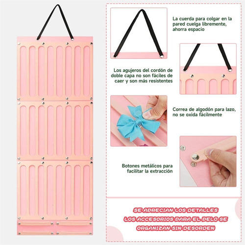 Porta Moños For Niñas,organizador De Lazos For El