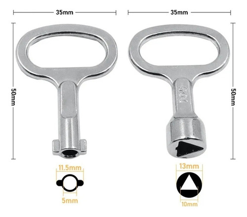 Llave Triangular De Válvula De Bloqueo De Puerta De Ascensor