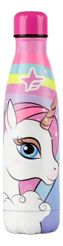 Botella Footy Lifestyle Niña Termica Unicornio Cte-multi Fuk Color Celeste-multicolor