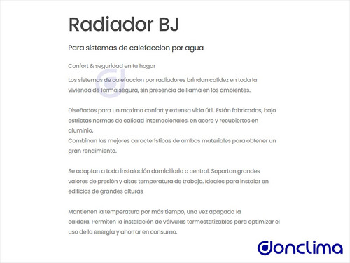 Radiador Triangular Bj 500 X 8 Elementos + Kit Completo