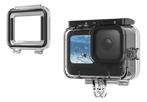 Carcasa Para Gopro Hero 11 / 10 / 9 + Tapa Abierta - Telesin