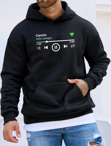 Sudadera Musical León Larregui | Carmín