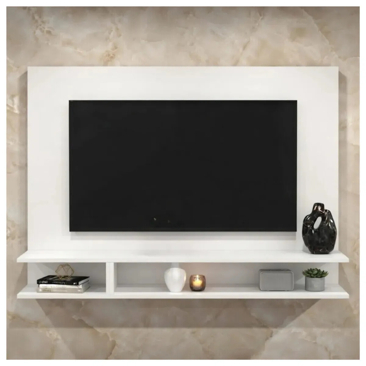 Painel Suspenso Para Tv Até 50 Polegadas 125x90cm Liso Parede Sala Quarto Apartamento Home Office
